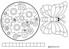 Vorschau - Mal- und Bastelvorlagen - 3D Schmetterling - Kunst für den Frühling - Seite 2
