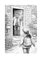 Vorschau - Mal- und Bastelvorlagen - Bildergeschichte zum Erzählen und Ausmalen - Ida und ihr Großvater: Osterfreuden | Kindergarten Grundschule | PDF - Seite 1