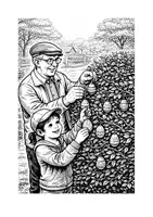 Vorschau - Mal- und Bastelvorlagen - Bildergeschichte zum Erzählen und Ausmalen - Ida und ihr Großvater: Osterfreuden | Kindergarten Grundschule | PDF - Seite 3