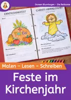 Vorschau - Arbeitsblätter - Feste im Kirchenjahr – Malen, Lesen, Schreiben (Klasse 1–4) - Deckblatt