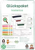 Vorschau - Arbeitsblätter - Glückspaket - Übungen für mehr Glück im Alltag (Glückstagebuch, -aufgaben, -forscherzettel) - Deckblatt