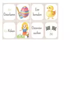 Vorschau - Spiele - DaZ - Ostern - Lesespiel Domino - zweifach differenziert - Seite 2