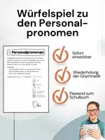 Vorschau - Spiele - Würfelspiel zu den lateinischen Personalpronomen - Deckblatt