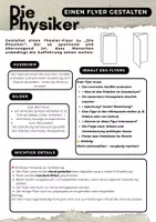 Vorschau - Arbeitsblätter - Flyer für Physiker gestalten - Kreativaufgabe - Deckblatt