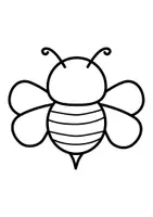 Vorschau - Mal- und Bastelvorlagen - Ausmalbilder Bienen und Blumen Fensterdeko - Seite 1