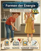 Vorschau - Arbeitsblätter - Formen der Energie - Das XXL‑Materialpaket (Sachtext, Geschichte, Forscherheft & Arbeitsblatt) - Deckblatt