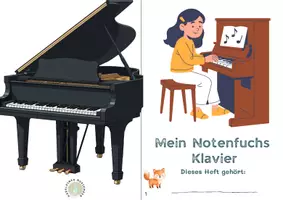 Vorschau - Arbeitsblätter - Klavier kennenlernen - Faltheft als Begleiter zum Spielen und Malen - Seite 2