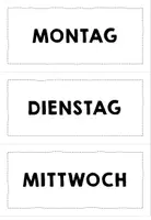 Vorschau - Anderer Materialtyp - Beschriftung | Wochentage - Seite 3
