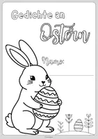 Vorschau - Arbeitsblätter - Lyrik an Ostern - Gedichte über Ostern - unterschiedliche Aufgaben zu Inhalt, Wortfelder, Reimwörter, Reimschema, Vers, Strophe - Seite 1
