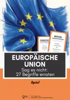 Vorschau - Spiele - Europäische Union - Spiel: Sag es nicht (27 Begriffskarten) - Deckblatt