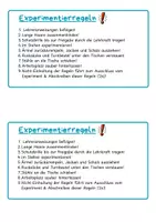 Vorschau - Experimente - Experimentierregeln/ Laborregen Chemie - Seite 1