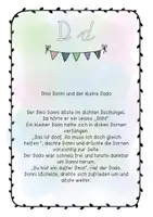 Vorschau - Arbeitsblätter - Buchstabengeschichte D d Schreibschrift - Seite 1