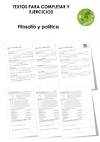 Vista previa - Hojas de trabajo - Filosofía y política - Portada