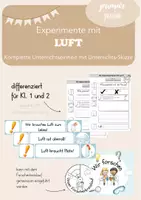 Vorschau - Unterrichtsreihen - Luft | Unterrichtseinheit | mit Experimenten - Deckblatt