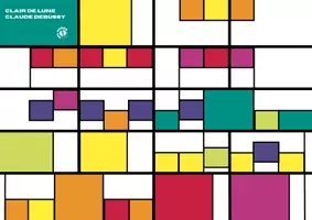 Voorbeeld - Clair de lune- Debussy (in stijl van Mondriaan) - Pagina 1