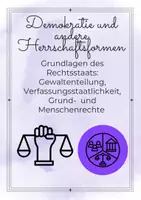 Vorschau - Stundenentwürfe - Grundlagen des Rechtsstaats Politik - Deckblatt