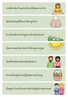 Vorschau - Arbeitsblätter - Wörterschlange Ostern - 21 Sätze Schlangensätze - Seite 3