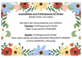 Vorschau - Arbeitsblätter - Frühlingssong für Kinder - Vielseitiges Begleitmaterial - Seite 1