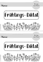 Vorschau - Arbeitsblätter - Diktat Frühling: Klasse 2 und 3. Übungsheft / Lerntheke inklusive Wortkarten und Schleichdiktat. Rechtschreibung. - Seite 3
