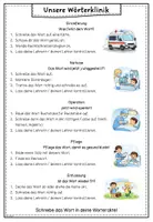 Vorschau - Mal- und Bastelvorlagen - Wörterklinik: Anleitung für die Stationen (Kl.1-4) - Seite 3