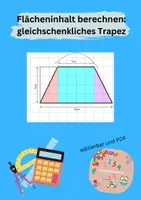 Vorschau - Arbeitsblätter - Flächeninhalt gleichschenkliges Trapez - Deckblatt