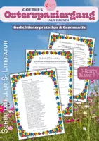 Vorschau - Arbeitsblätter - Goethes Osterspaziergang – Gedichtinterpretation & Grammatikaufgaben - Deckblatt