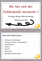 Vorschau - Fördermaterial/Inklusion - Ramadan Spezial: Fehlerteufel Lesekarten Kommasetzung - Seite 1