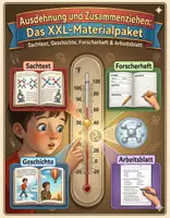 Vorschau - Arbeitsblätter - Ausdehnung und Zusammenziehung: Das XXL-Materialpaket (Sachtext, Geschichte, Forscherheft & Arbeitsblatt) - Deckblatt
