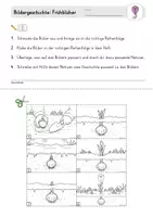 Vorschau - Arbeitsblätter - Bildergeschichte: Frühling / Frühblüher (Schreiben üben) Klasse 2, 3, 4 - Seite 2