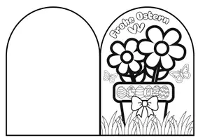 Vorschau - Mal- und Bastelvorlagen - Osterkarten zum Ausmalen - 10 Designs - Seite 1