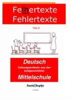 Vorschau - Stundenentwürfe - Fehlertexte - Teil 2 - Deckblatt