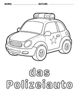 Vorschau - Mal- und Bastelvorlagen - 20 Ausmalbilder zum Thema Verkehrsmittel – Wortschatz Arbeitsblätter - Seite 3