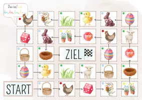 Vorschau - Spiele - DaZ - Ostern - Brettspiel - zweifach differenziert - Seite 2
