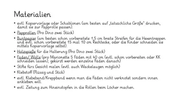 Vorschau - Mal- und Bastelvorlagen - Dino-Marionette mit Hexentreppen - Seite 3