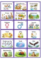 Vorschau - Prüfungsvorbereitung - Voci-Kärtchen Young World 4 Unit 2 "Fascinating animal facts" - Klett - Seite 1