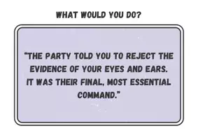 Vorschau - Arbeitsblätter - What would you do? Teaching Material for 1984 Part 1 Chapter 7 - Novel by George Orwell - Seite 2
