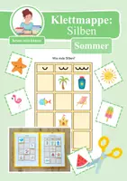 Vorschau - Arbeitsblätter - Klettmappe & Arbeitsblatt: Silben schwingen / Silbenbögen Sommer (Anfangsunterricht) - Deckblatt