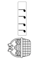 Vorschau - Arbeitsblätter - Noten-Laufdiktat Ostern – Rhythmus lernen im Musikunterricht Klasse 3/4 - Seite 3