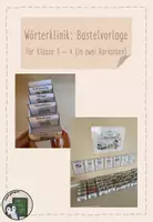 Vorschau - Mal- und Bastelvorlagen - Wörterklinik Bastelvorlage (Kl.1-4) - Deckblatt