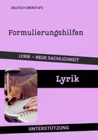 Vorschau - Arbeitsblätter - Allgemeine Formulierungshilfen: Literarische Textanalyse & Textvergleich (Oberstufe) - Deckblatt