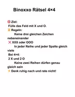 Vorschau - Spiele - 100 Binoxxo Logikrätsel für Kinder (4×4 & 6×6) – mit Lösungen - Seite 1