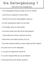 Vorschau - Arbeitsblätter - Die Zeitergänzung - Deckblatt