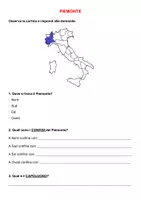 anteprima - Compiti in classe/Test - VERIFICA GEOGRAFIA - regione Piemonte (facilitata) - Pagina di copertina