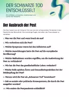 Vorschau - Arbeitsblätter - Der Ausbruch der Pest Arbeitsblatt - Deckblatt