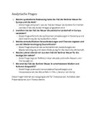 Vorschau - Arbeitsblätter - Fragen zum Fall der Berliner Mauer - Seite 1