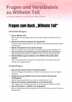 Vorschau - Arbeitsblätter - Fragen zum Buch „Wilhelm Tell“ - Deckblatt