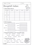 Vorschau - Arbeitsblätter - Verben Übungsheft 2.Klasse Ostern - Seite 1