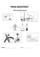Vorschau - Arbeitsblätter - Wie entsteht Strom: Das XXL-Materialpaket (Sachtext, Geschichte, Forscherheft & Arbeitsblatt) - Seite 1