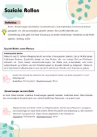Vorschau - Arbeitsblätter - Soziale Rollen und Rollenkonflikte - Deckblatt