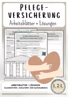 Vorschau - Arbeitsblätter - Pflegeversicherung - Sozialversicherung in Deutschland - Wirtschaft / AES / WBS / GK - Arbeitsblätter und Lösungen für die Sekundarstufe - Deckblatt
